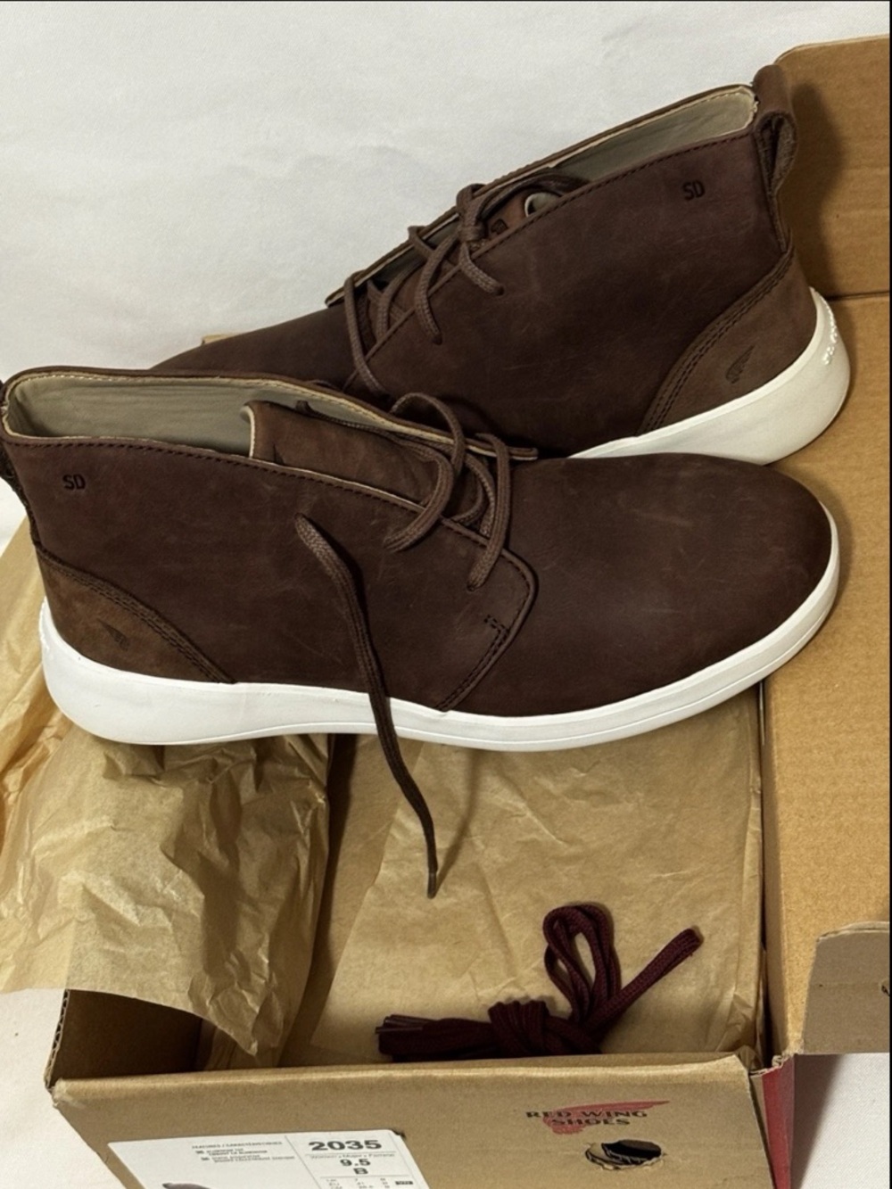 Red Wing Shoes CHUKKA 2035 Women's Safety-Toe Work Shoe Brown  9.5 B